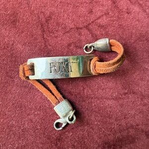 Arden B. Brown Leather “FOXY” Bracelet
